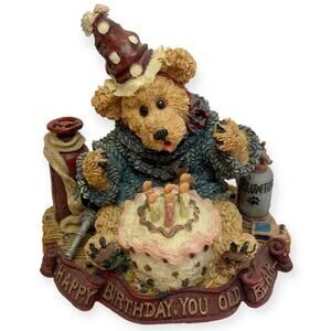 Boyds Bears Birthday resin figurine by The Bearstone Collection collectible